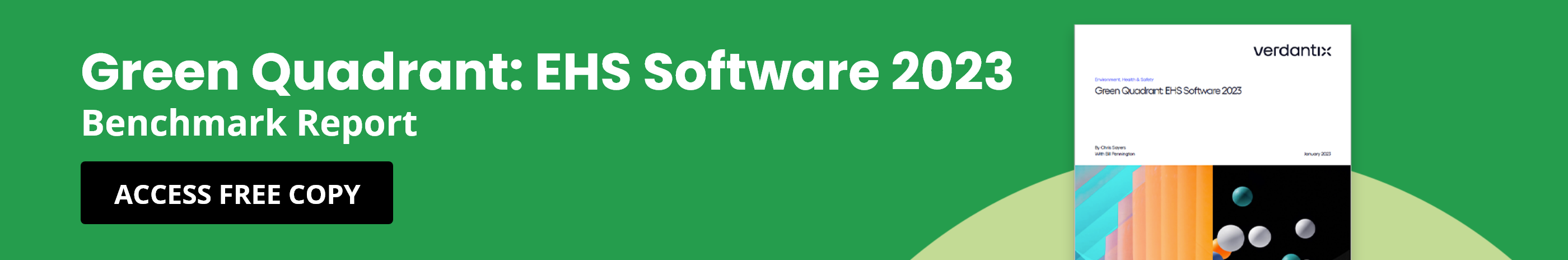 Verdantix Green Quadrant: EHS Software 2023 banner